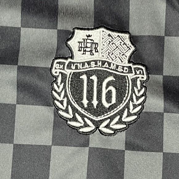 Soccer Jersey Rare Prototype 116 One One Six Black Grey Medium One Of A Kind LNC - Picture 3 of 10